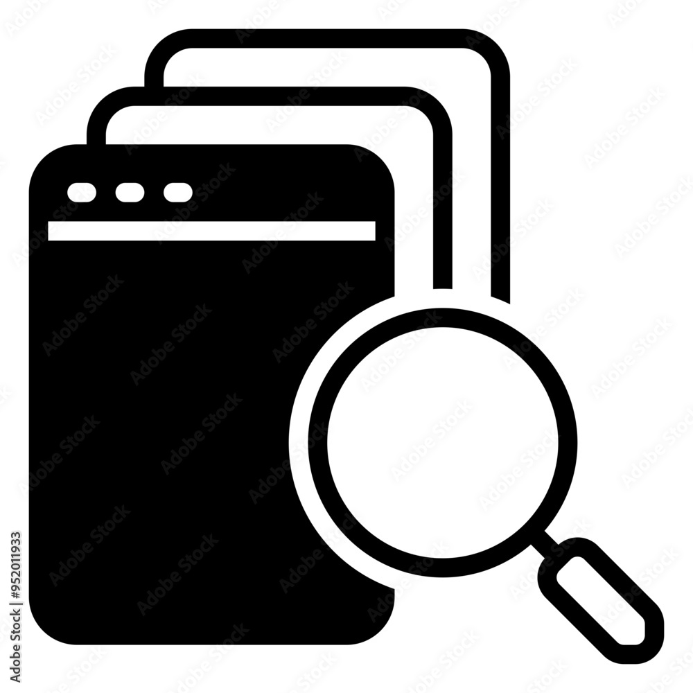 search icon, glyph icon style search icon, glyph icon style