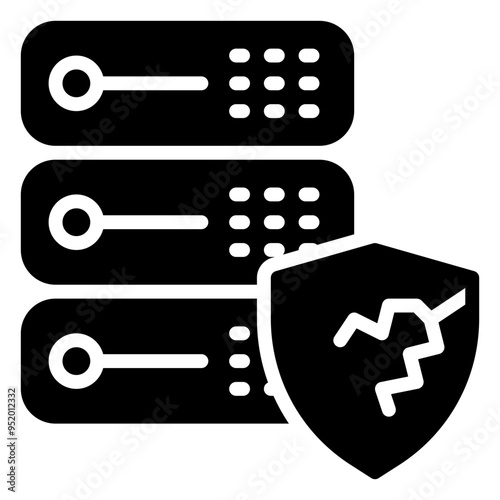 unsecure icon, glyph icon style