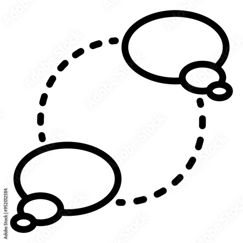 Discussion icon, line icon style