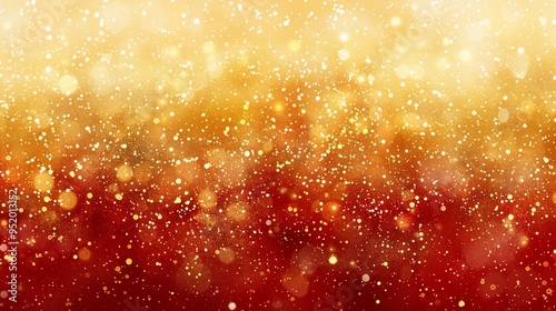 Gold & Red Sparkle Background.