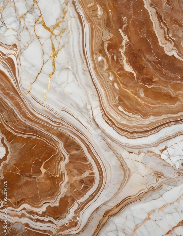 Stunning Terra Rossa Marble Warm Colors and Depth Highlighted, White and Gold textured background, wallpaper, marble, glossy tiles
