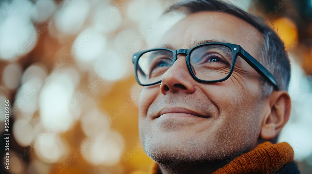 64. A middle-aged person expressing nostalgia with a wistful smile and distant eyes 64. A middle-aged person expressing nostalgia with a wistful smile and distant eyes