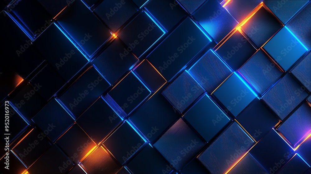 Abstract geometric background with a grid of tiny squares in gradient colors, forming a pixelated, digital-inspired design with a sense of depth Abstract geometric background with a grid of tiny squares in gradient colors, forming a pixelated, digital-inspired design with a sense of depth