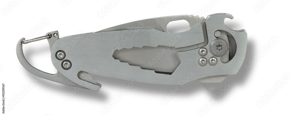 Obraz premium Pocket sized multi tool with shadow behind
