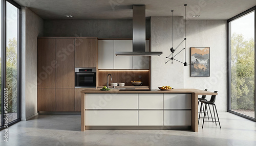 modern kitchen interior
