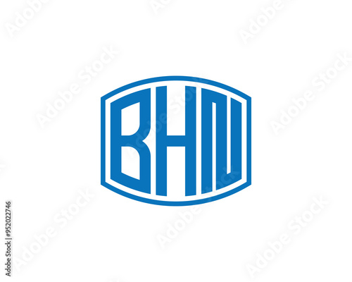 BHN Logo design vector template. BHN photo