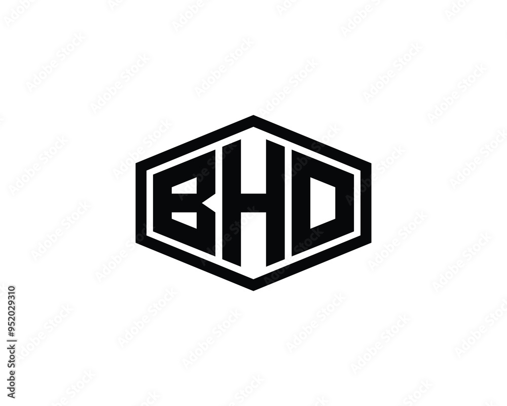 BHO logo design vector template. BHO