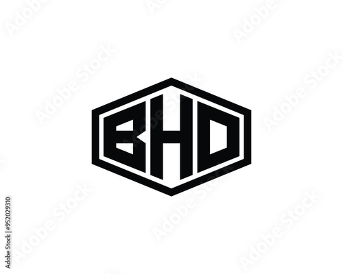 BHO logo design vector template. BHO