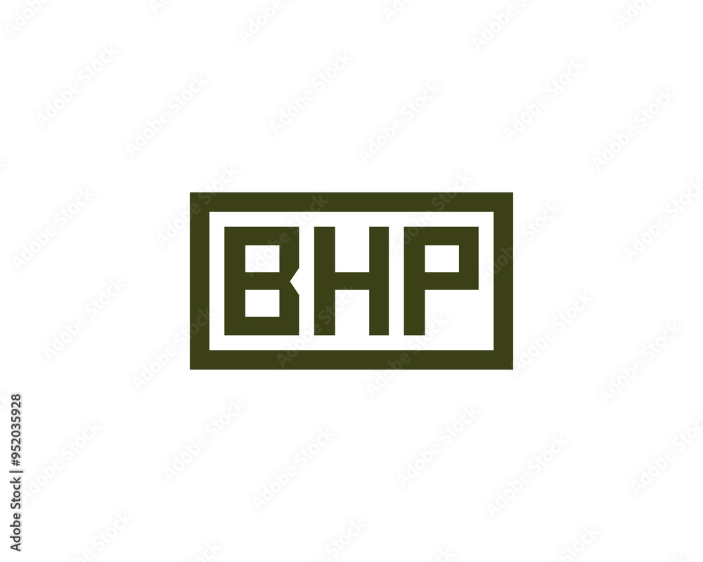BHP logo design vector template. BHP BHP logo design vector template. BHP