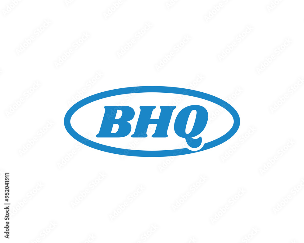 BHQ logo design vector template. BHQ BHQ logo design vector template. BHQ