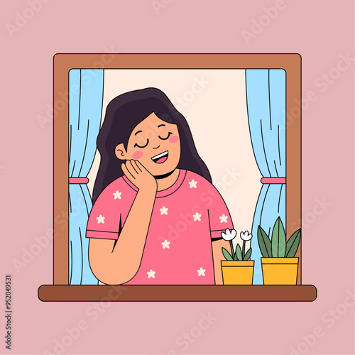 Woman in the window