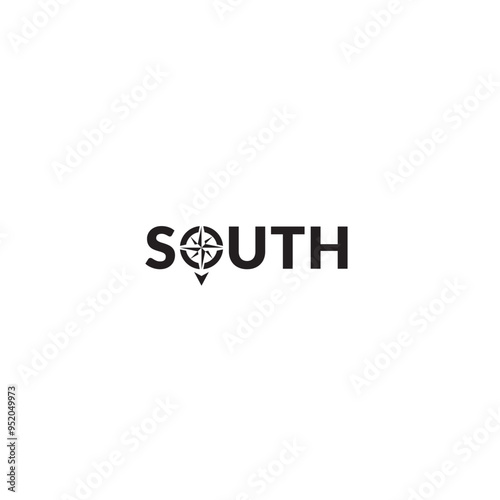 South logo or wordmark design