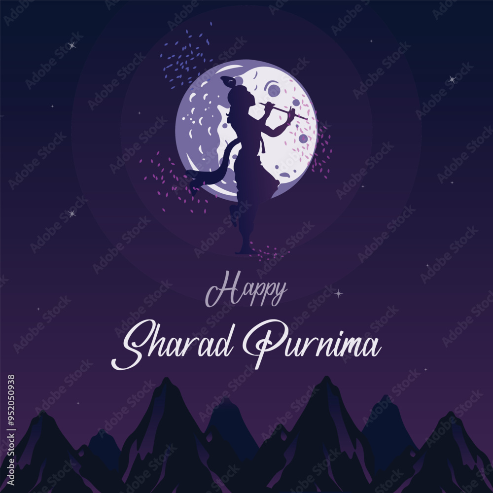 Happy Sharad Purnima Indian moon culture Festival social media post template design Happy Sharad Purnima Indian moon culture Festival social media post template design