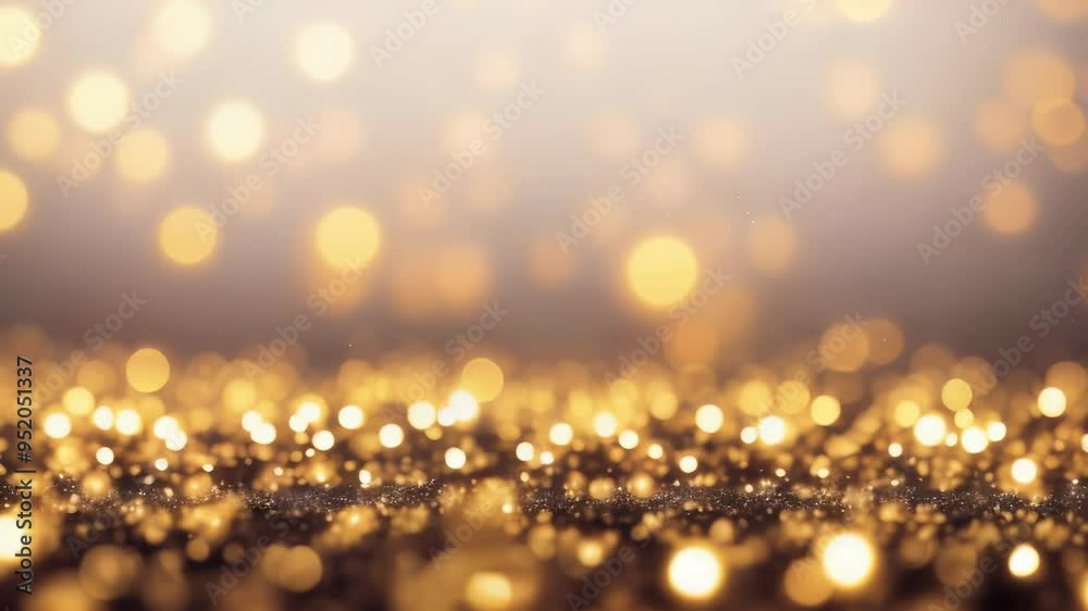 Golden Glittering Lights Background Golden Glittering Lights Background