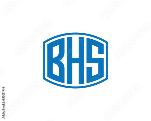 BHS logo design vector template. BHS photo