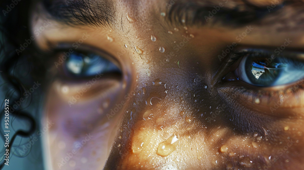Close-up of a personâs eyes shining with unshed tears, capturing the emotion of hope or vulnerability. Close-up of a personâs eyes shining with unshed tears, capturing the emotion of hope or vulnerability.