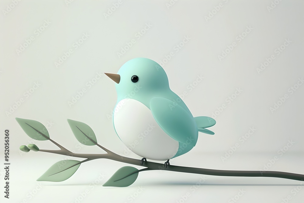 Elegant Geometric Bird and Branch Logo Design for Branding and Graphic Elements Elegant Geometric Bird and Branch Logo Design for Branding and Graphic Elements