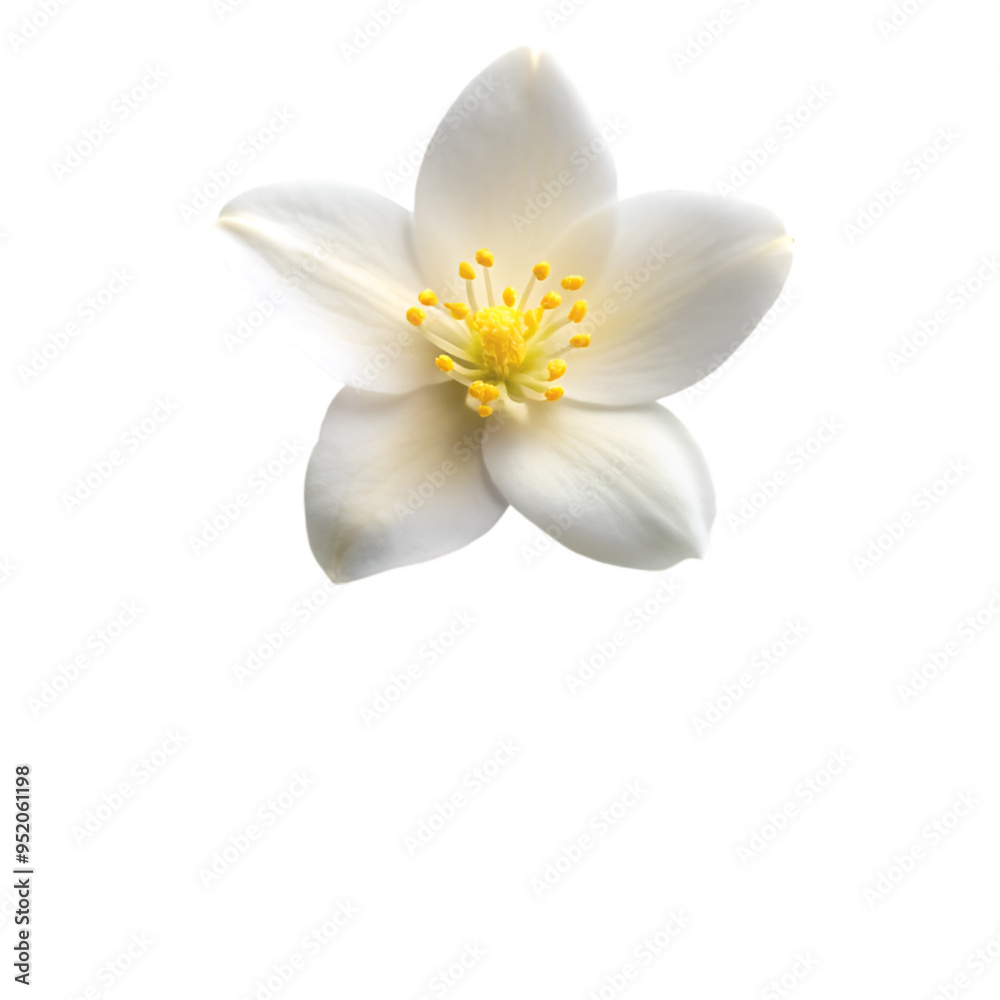 Jasmine flower isolated on transparent background