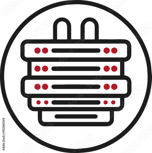 서버와 데이터 저장소 관련 아이콘 디자인