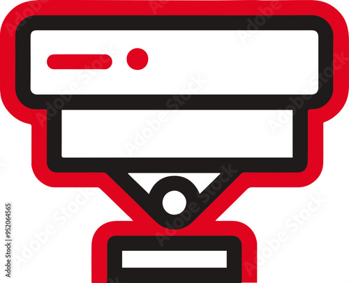 감시카메라를 나타내는 보안 관련 아이콘