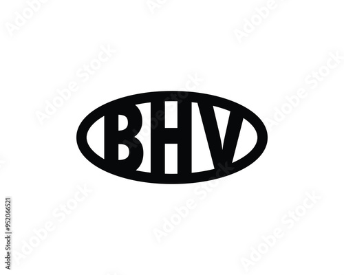 BHV logo design vector template. BHV photo