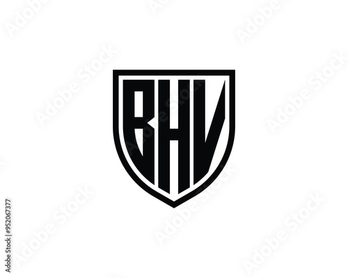 BHV logo design vector template. BHV photo