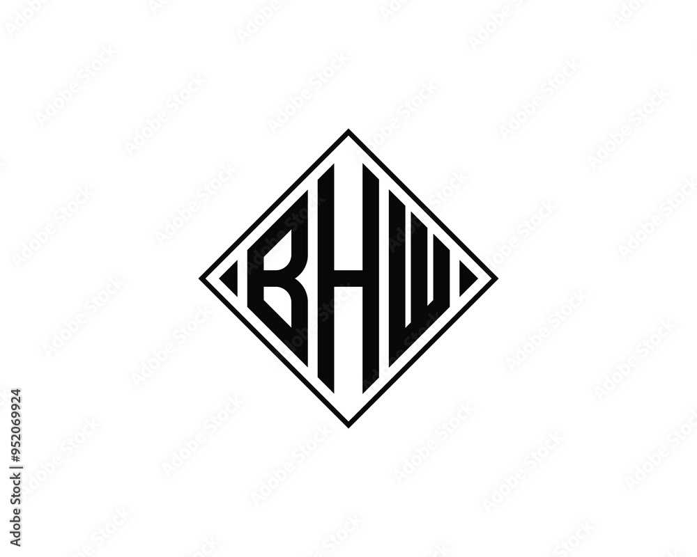 BHW logo design vector template. BHW BHW logo design vector template. BHW