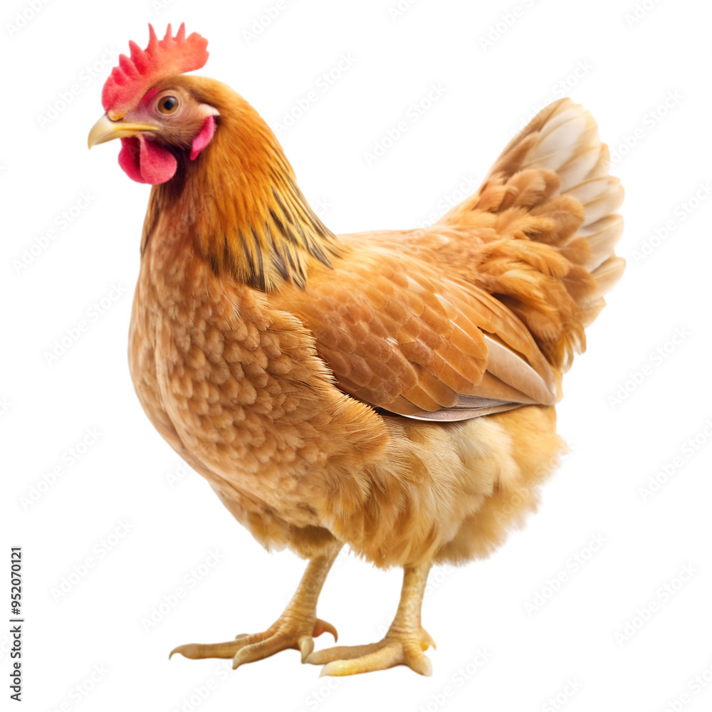 Fototapeta premium Hen isolated on transparent background