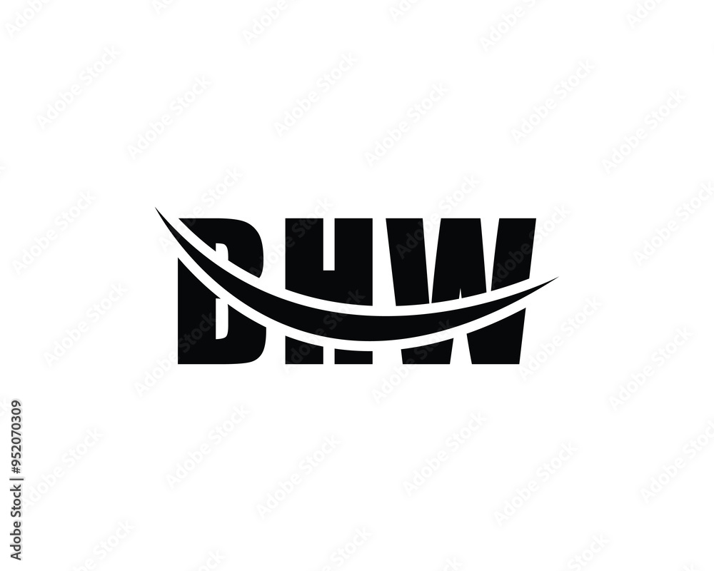 BHW logo design vector template. BHW BHW logo design vector template. BHW