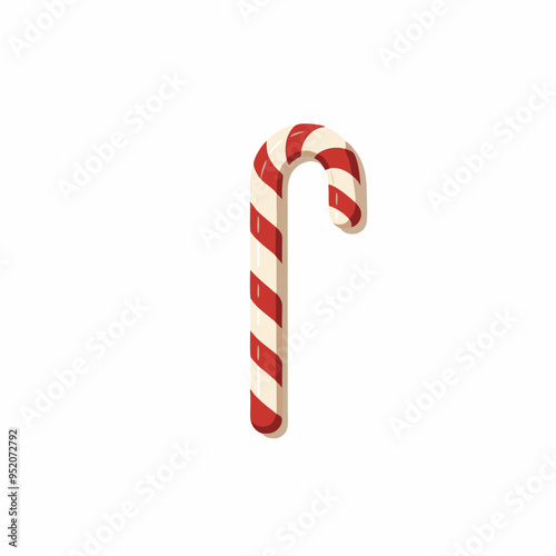 Christmas Candy Cane color vector, illustration
