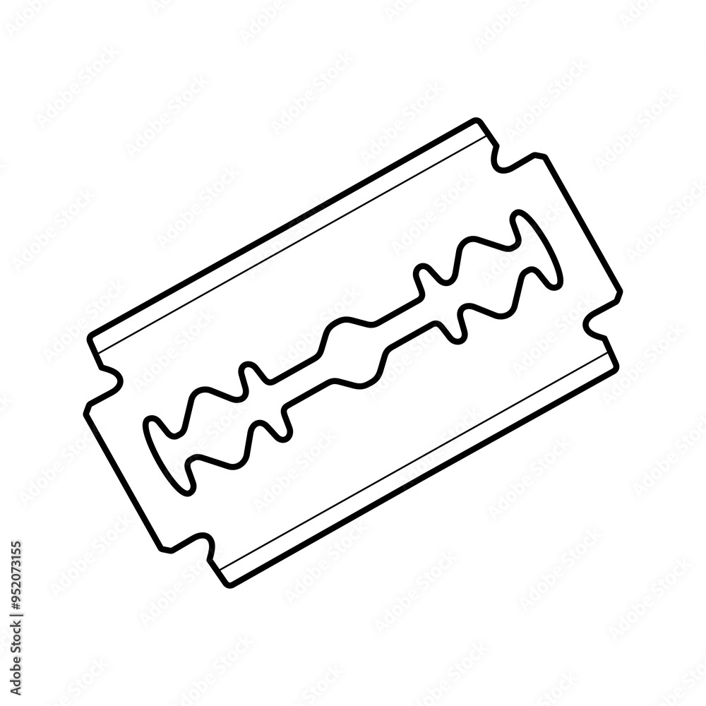 Razor blade icon. Razor blade. Shaving attribute. Razor blade icon. Razor blade. Shaving attribute.