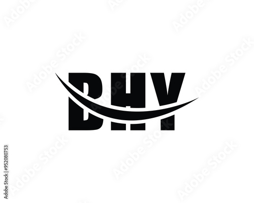 BHY logo design vector template. BHY photo