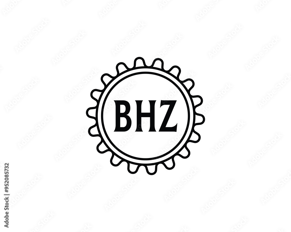 BHZ logo design vector template. BHZ BHZ logo design vector template. BHZ