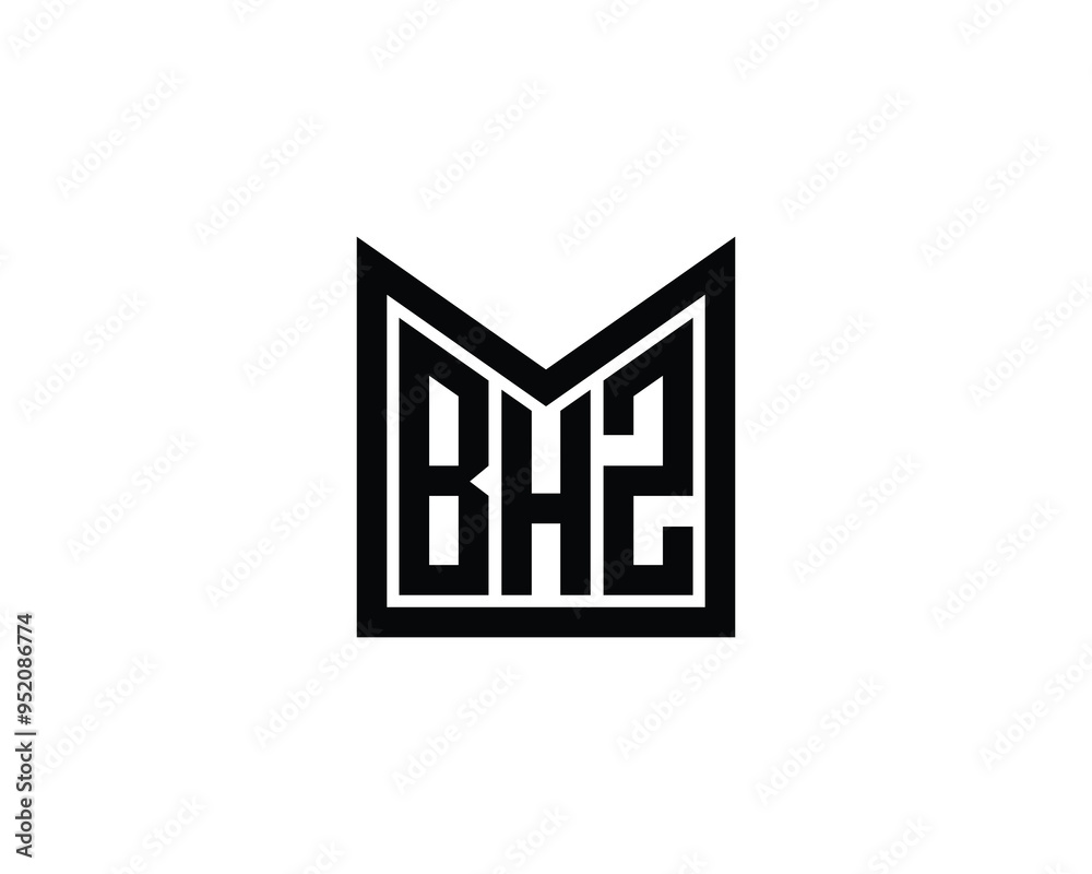 BHZ logo design vector template. BHZ BHZ logo design vector template. BHZ