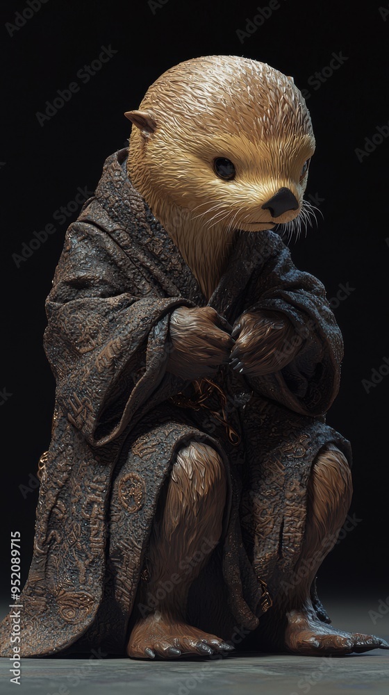 Obraz premium Otter in a Robe.