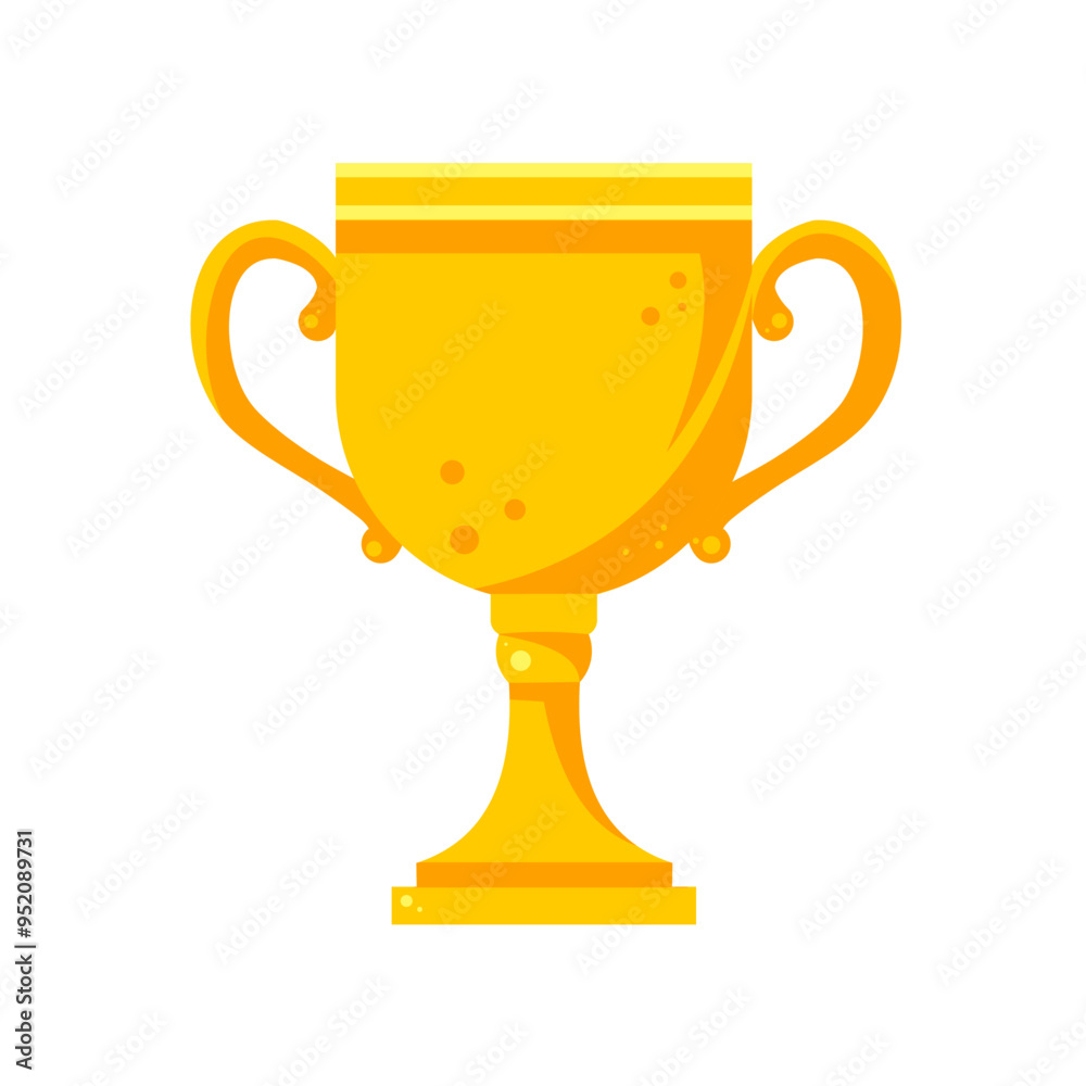 Gold cup, trophy, victory - vector illustration Gold cup, trophy, victory - vector illustration