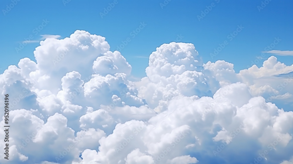 A time-lapse video showcasing the movement of cumulus clouds across a clear blue sky, capturing the dynamic nature of the sky and clouds A time-lapse video showcasing the movement of cumulus clouds across a clear blue sky, capturing the dynamic nature of the sky and clouds