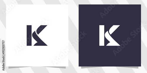 letter k logo design vector