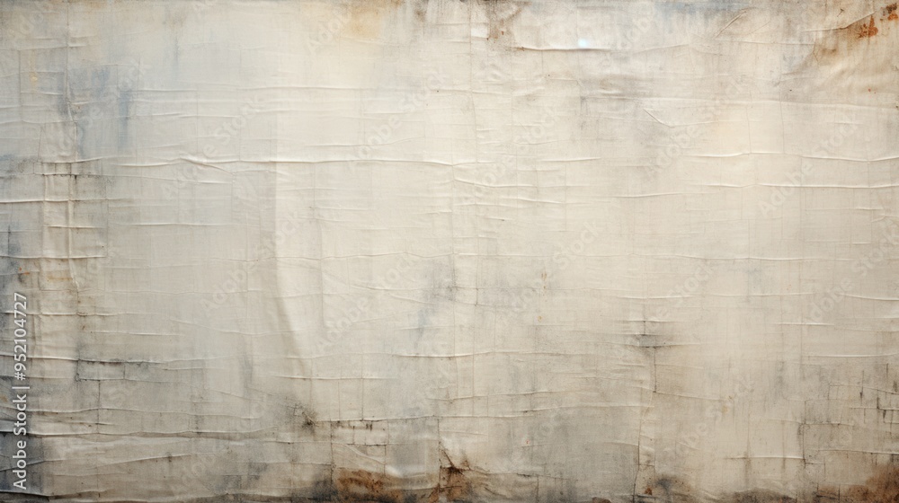Obraz premium A weathered fabric texture, revealing the passage of time through frayed edges, faded colors, and subtle imperfections.