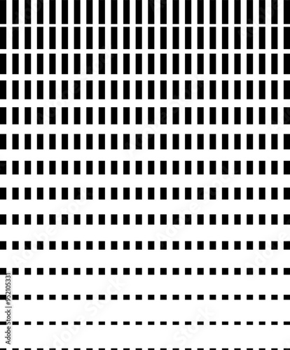 black and white set of shapes