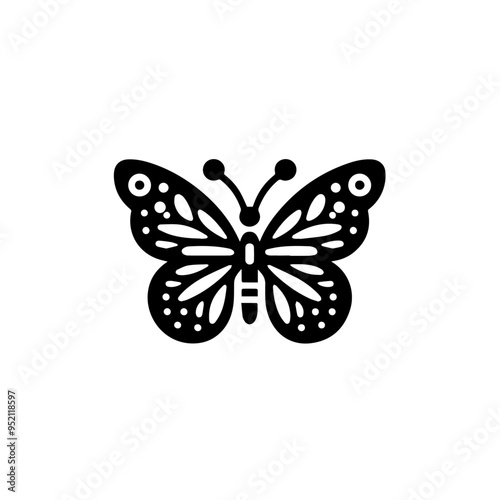 Butterfly icon vector.