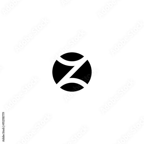 The letter Z inside the black round icon