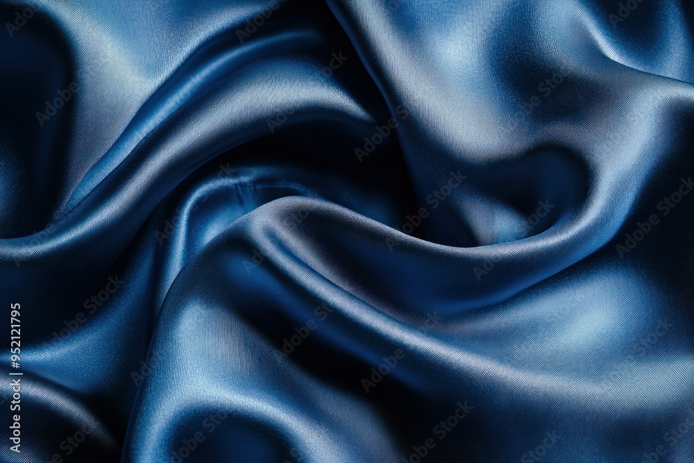 Fototapeta premium Abstract Blue Fabric with Serrated Texture