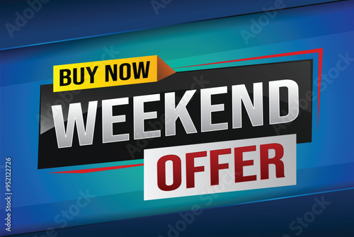 Buy now weekend Special sale tag. Banner design template for marketing. Special offer promotion retail. background banner modern graphic design for advertising store shop, online store, website

