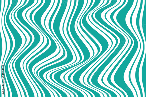  simple abstract seagreen color vertical line wavy distort pattern the blue background with the lines of the wave