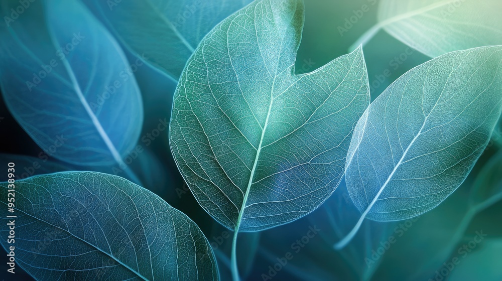 Abstract leaves in gentle breeze Abstract leaves in gentle breeze