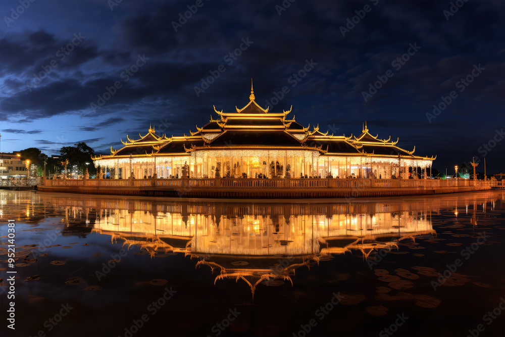Fototapeta premium landmark of phnom penh cambodia