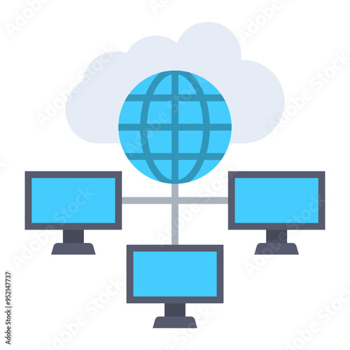 Cloud network Icon