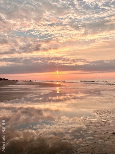 sunset over the sea