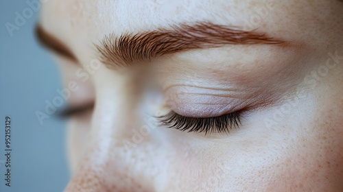 Close up photograph of a patient s skin immediately after receiving a Botox injection showcasing the smoothing and relaxing effects on the skin s texture and wrinkles photo